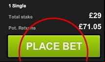 The Third Step Of The Bet Placement Process