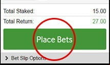 The Third Step Of The Bet Placement Process