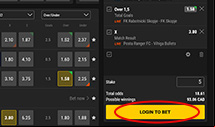 bwin Placing bet