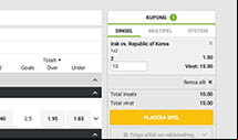 CampoBet Enter Stake Amount