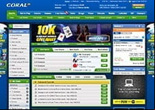 The Home Page Of The Coral Sportsbook - From Here You Can Naviagte To All The Sports & Betting Markets The Live Betting Fixtures And The Special Bonuses And Promotions.
