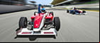 An F1 driver overtaking another driver.
