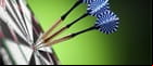 Three darts in the bullseye