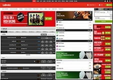 The Homepage - From Here You Can Navigate To All The Different Areas on The Betting Site