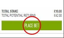 The Third Step Of The Bet Placement Process