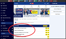 Make selection Sky Bet