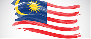 The national flag of Malaysia