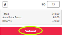 Submit the bet