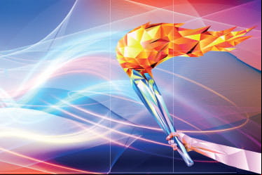 The Olympics torch.