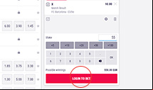 PartyCasino Placing bet