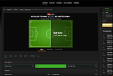 The QuinnBet live betting page from their website