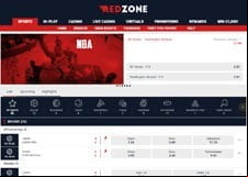 The RedZoneSports homepage