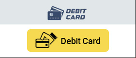 Selecting debit card as the deposit method.