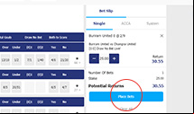 Confirm Bet