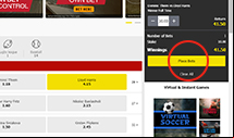 Click ‘Place Bets’