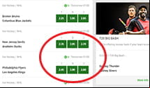 The Unibet betting markets hub where you can make a selection to add to the bet slip