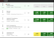 The available Unibet football markets thumb