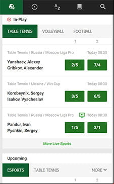 The Unibet live betting platform thumb